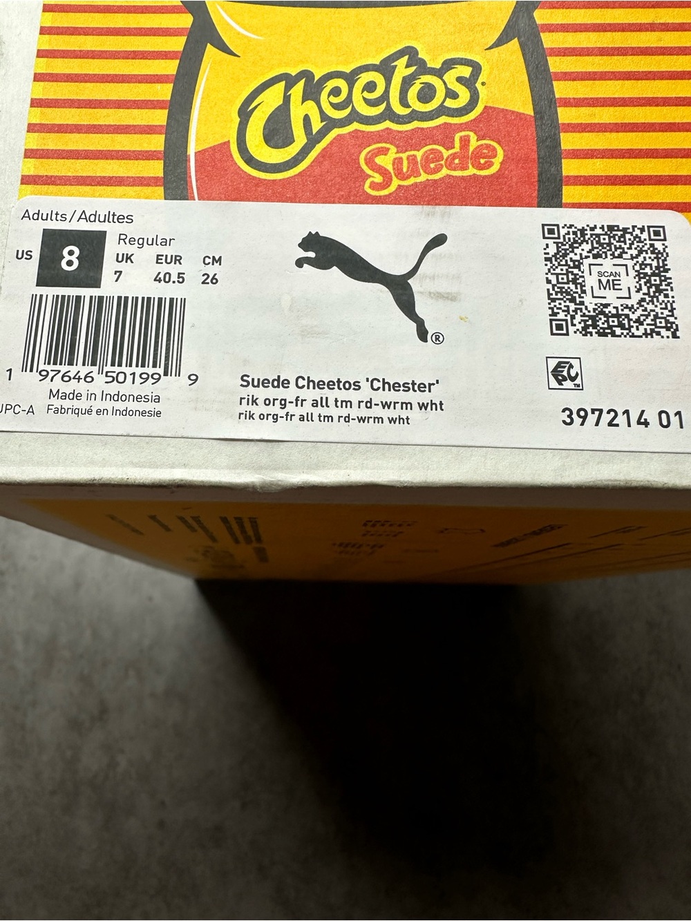 Puma Orange Suede Cheetah-Print Low-Top Sneakers - Picture 12 of 12